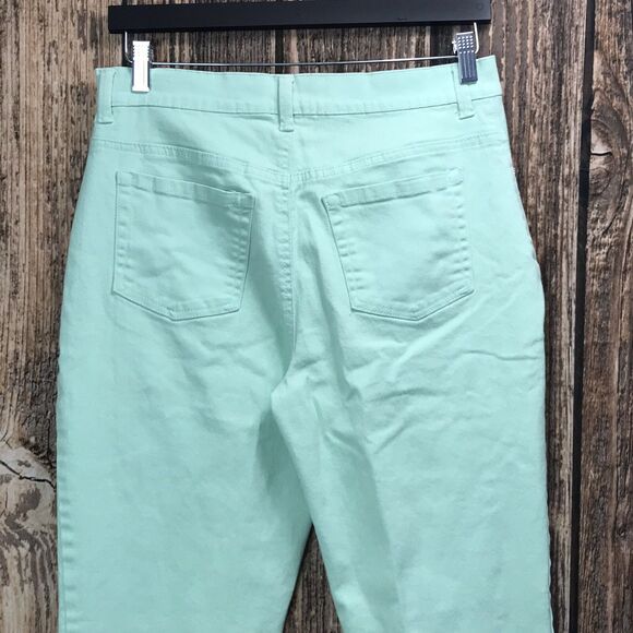 Gloria Vanderbilt Denim Jeans ~ Sz 12 ~ Green ~ High Rise ~ 27" Inseam - Picture 4 of 7